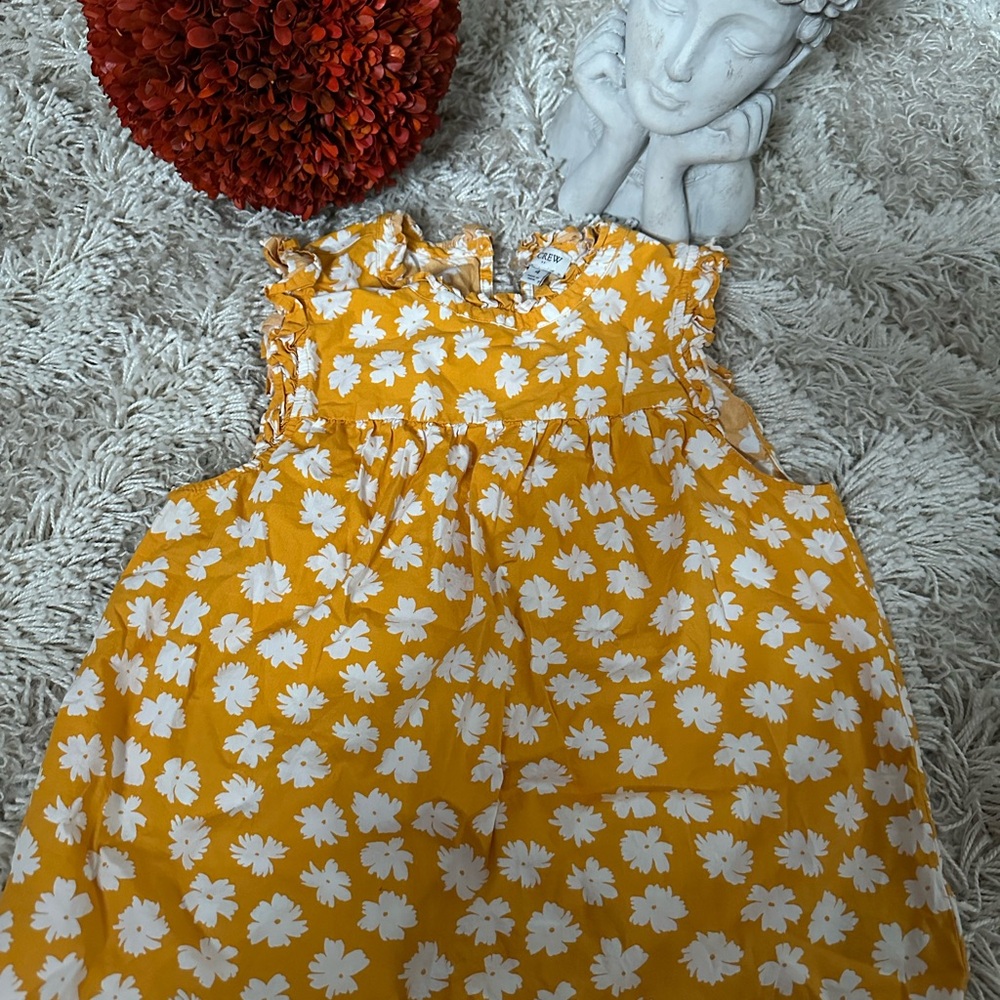 Yellow Floral Sleeveless Dress